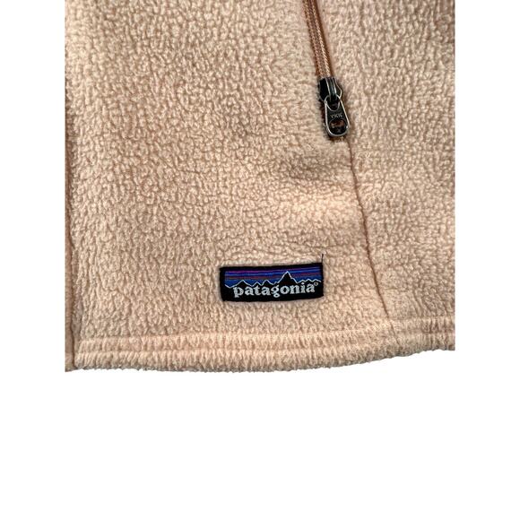 Patagonia Synchilla Fleece Vest Womens Size Medium Full Zip Light Pink Sweater - Picture 6 of 6